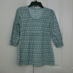 ⚡Sonoma Life+Style Green Cotton Tunic Style Top